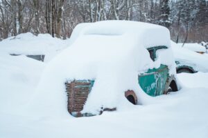 Photo winter car preparation